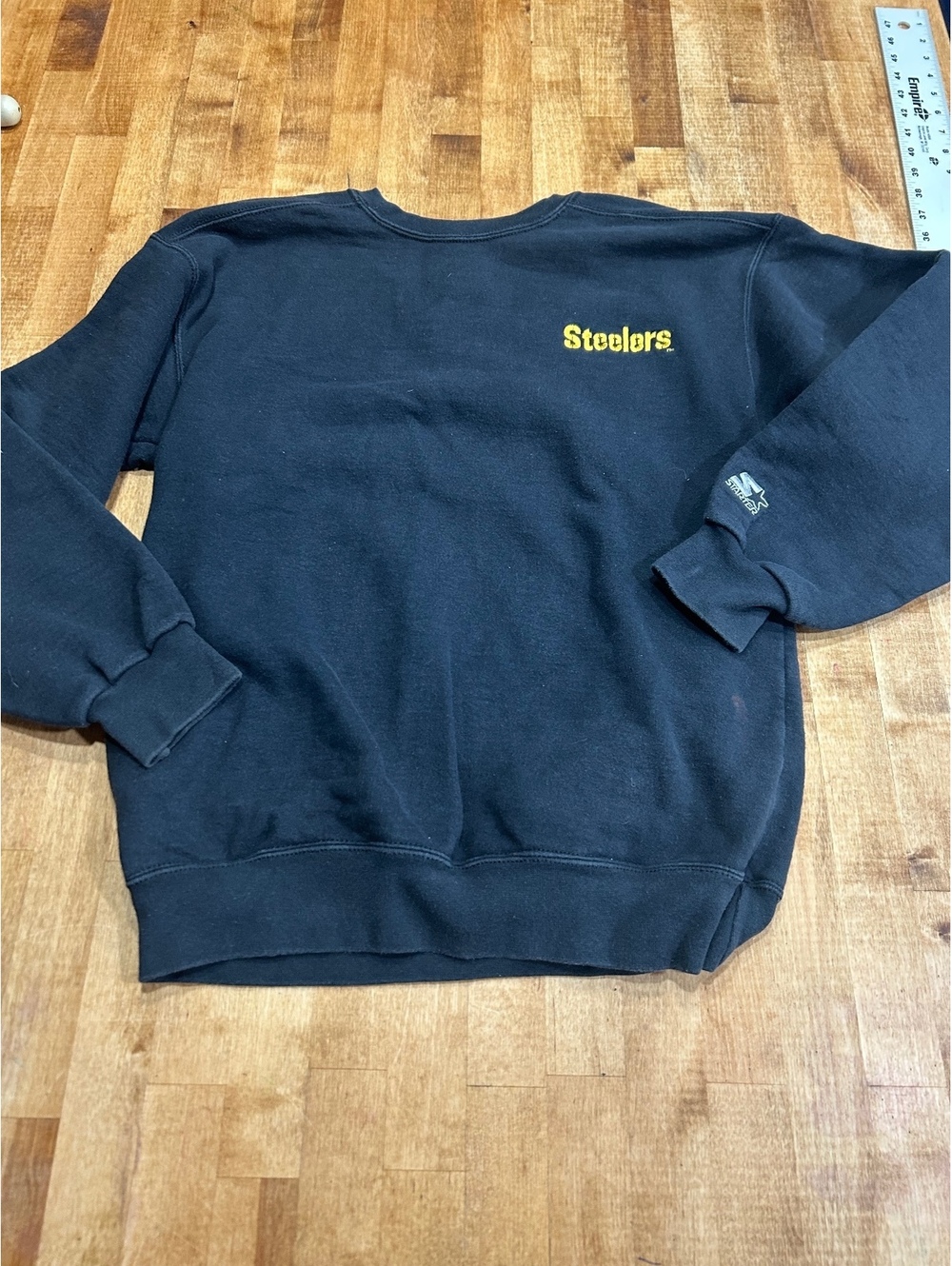 Vintage Starter Pittsburgh Steelers Black Crewneck Sweatshirt Medium